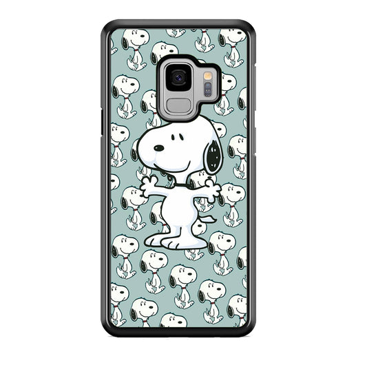 Snoopy Hug Coming Samsung Galaxy S9 Case
