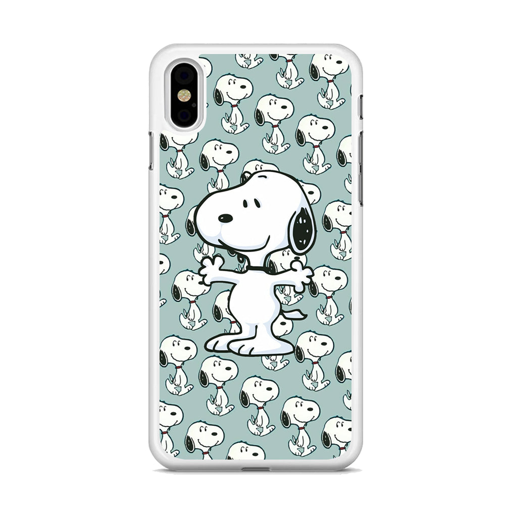 Snoopy Hug Coming iPhone X Case