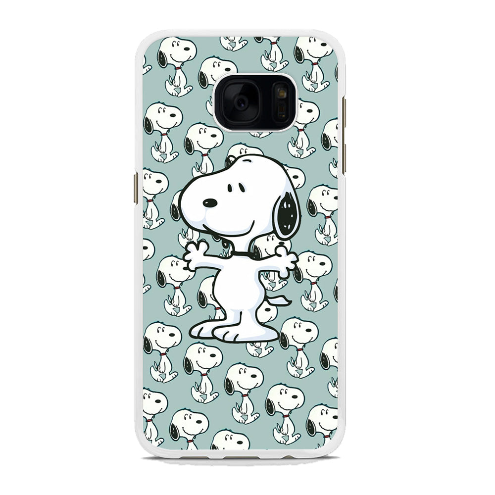 Snoopy Hug Coming Samsung Galaxy S7 Edge Case