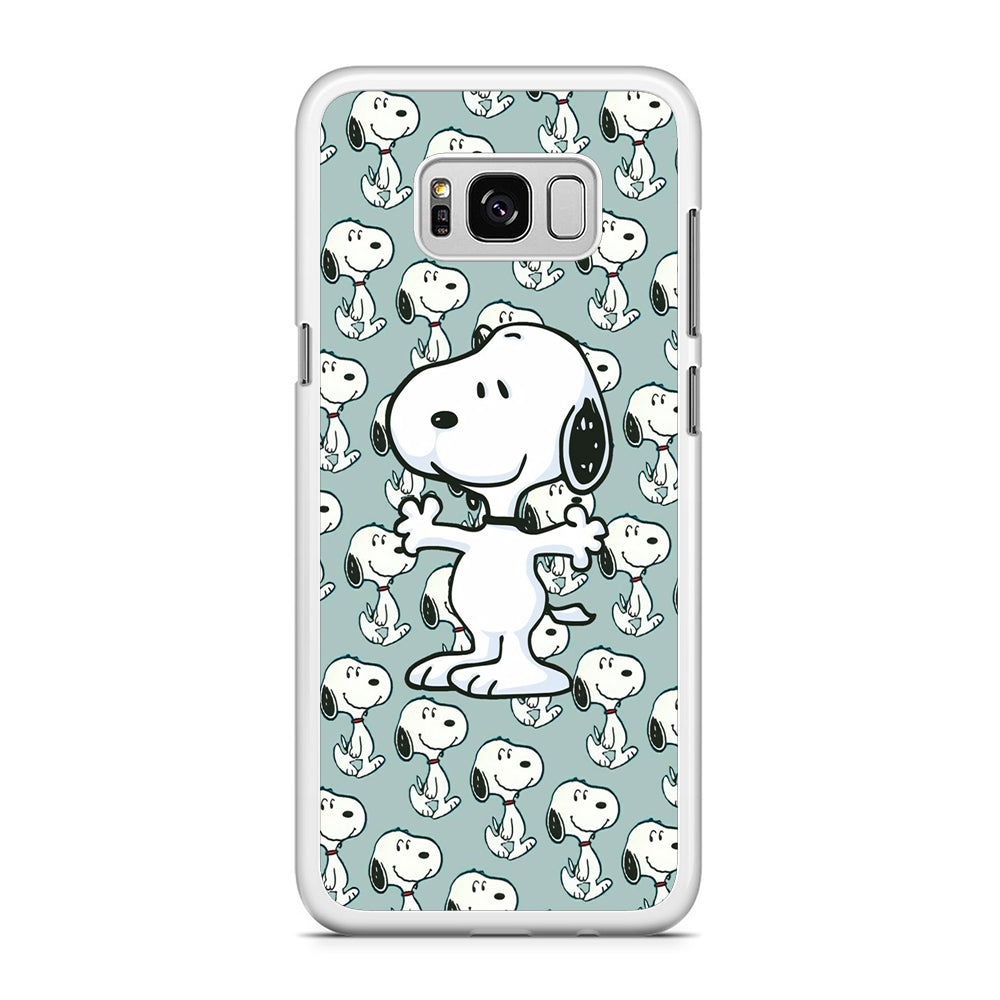 Snoopy Hug Coming Samsung Galaxy S8 Case