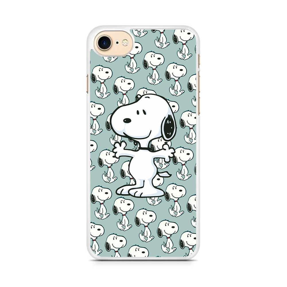 Snoopy Hug Coming iPhone 8 Case