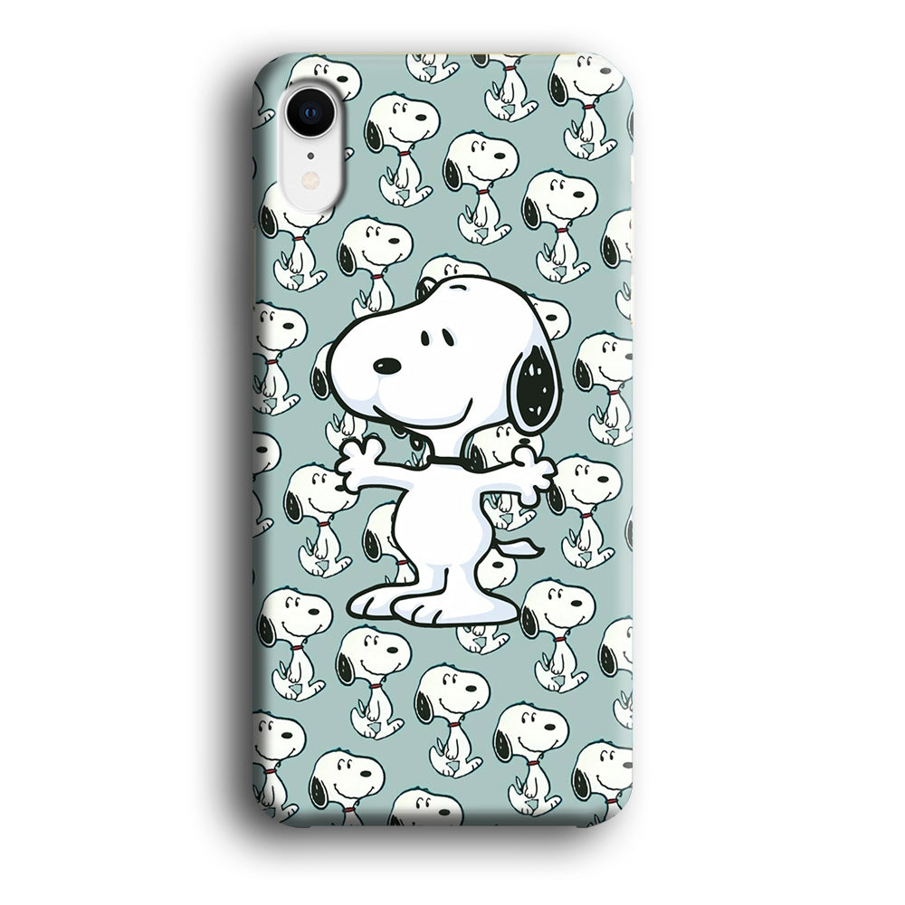 Snoopy Hug Coming iPhone XR Case