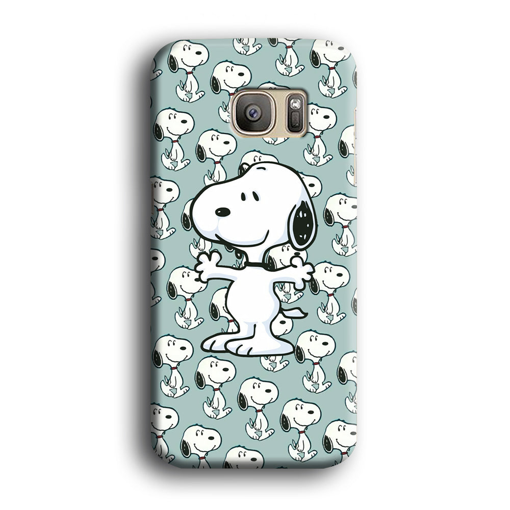 Snoopy Hug Coming Samsung Galaxy S7 Case