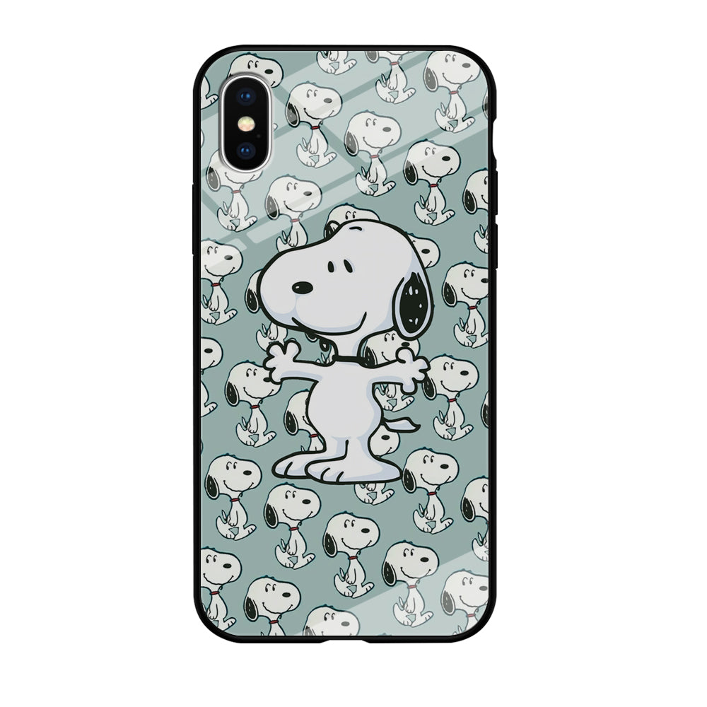 Snoopy Hug Coming iPhone X Case