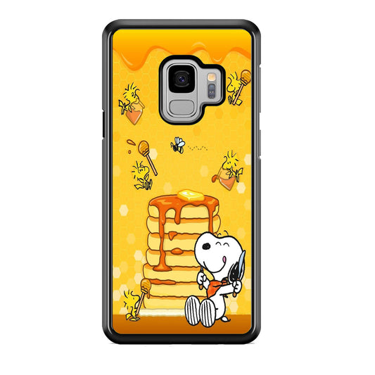 Snoopy Like Eat Pancake Hooney Samsung Galaxy S9 Case