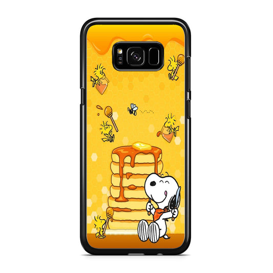 Snoopy Like Eat Pancake Hooney Samsung Galaxy S8 Case
