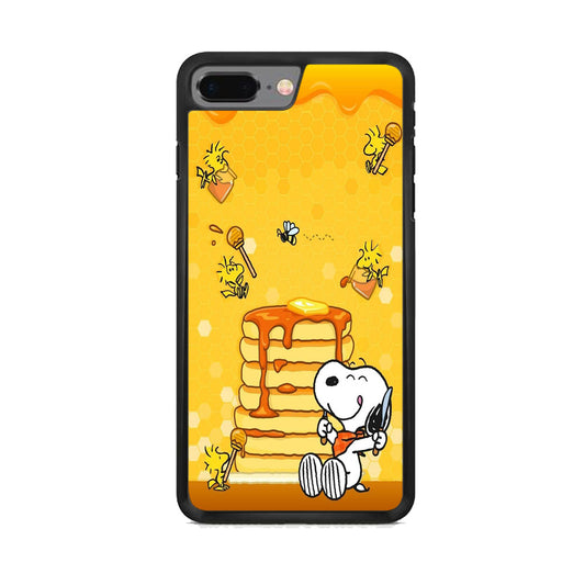 Snoopy Like Eat Pancake Hooney iPhone 8 Plus Case