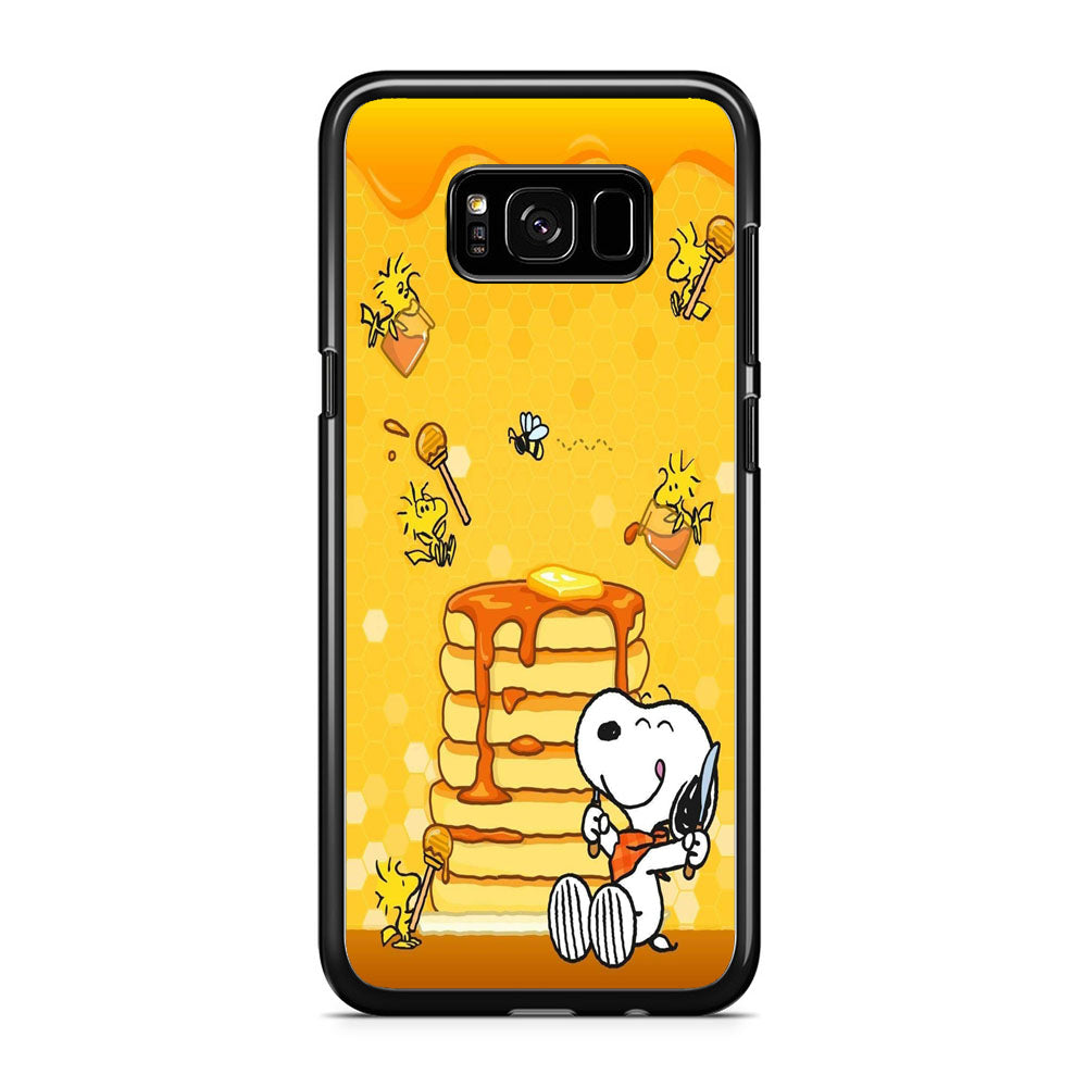 Snoopy Like Eat Pancake Hooney Samsung Galaxy S8 Plus Case