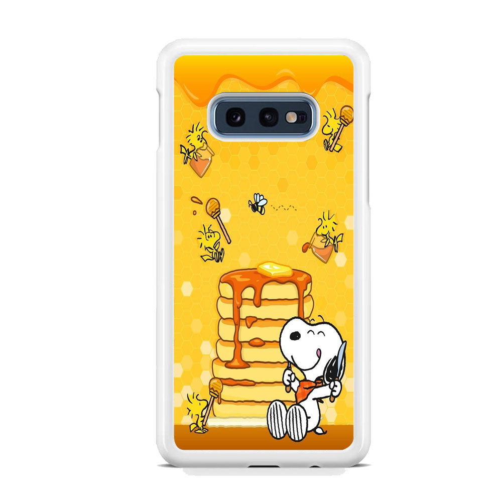 Snoopy Like Eat Pancake Hooney Samsung Galaxy S10E Case