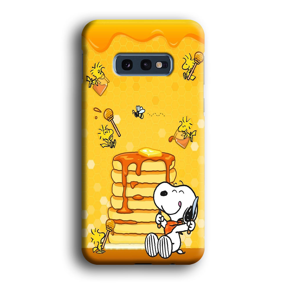 Snoopy Like Eat Pancake Hooney Samsung Galaxy S10E Case