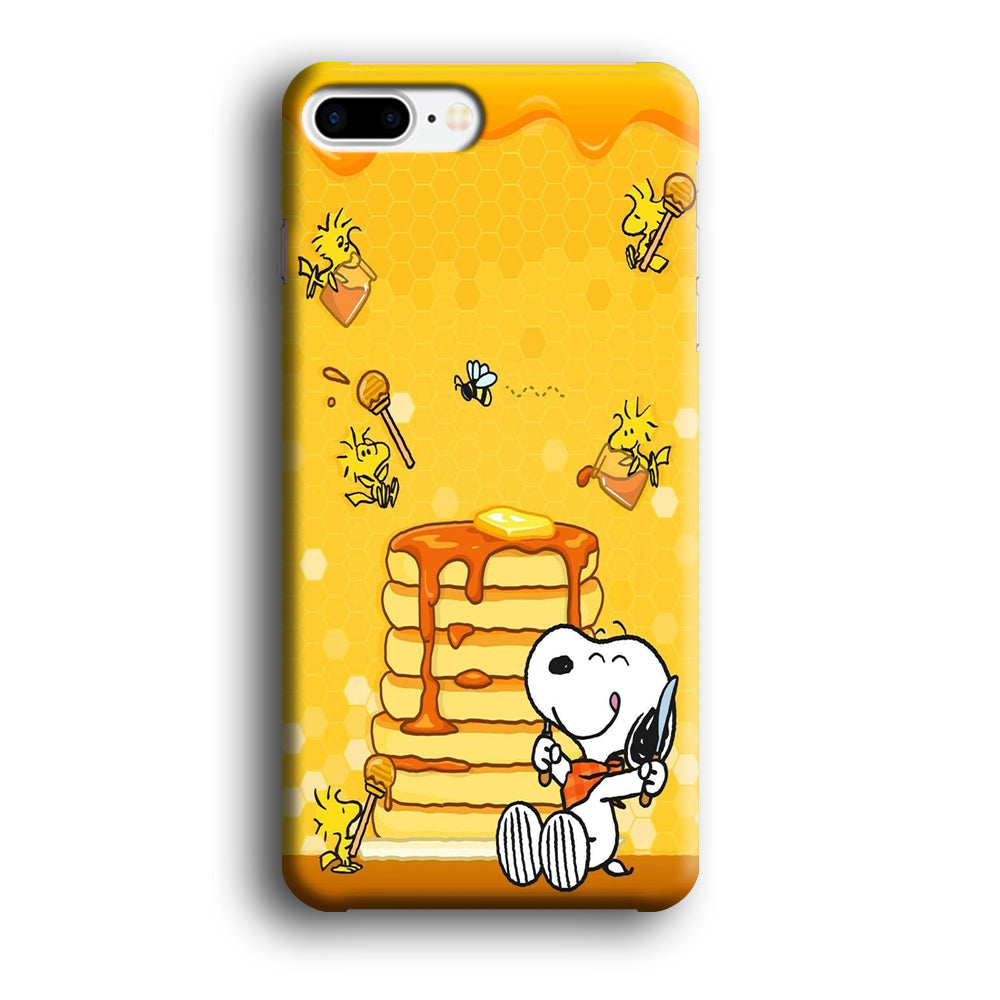 Snoopy Like Eat Pancake Hooney iPhone 8 Plus Case