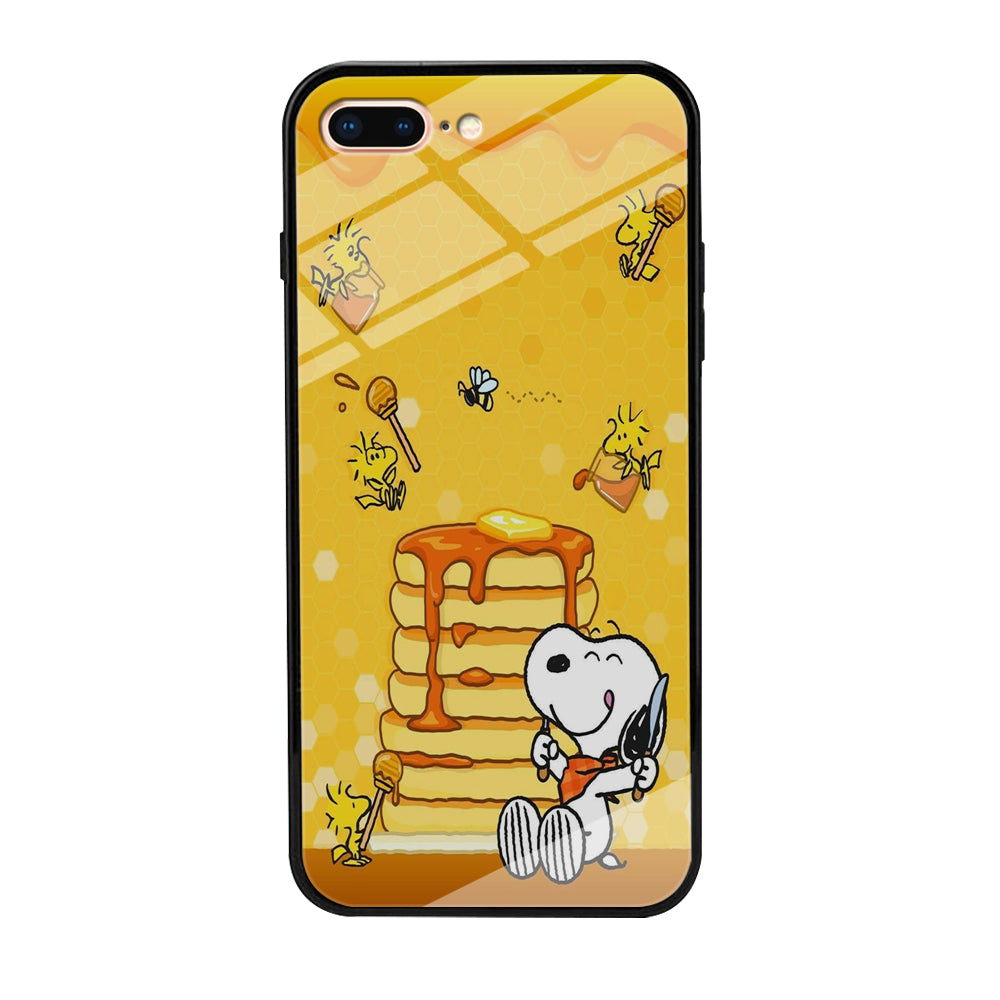 Snoopy Like Eat Pancake Hooney iPhone 8 Plus Case