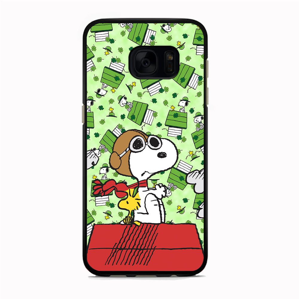 Snoopy Pilot Role Samsung Galaxy S7 Edge Case