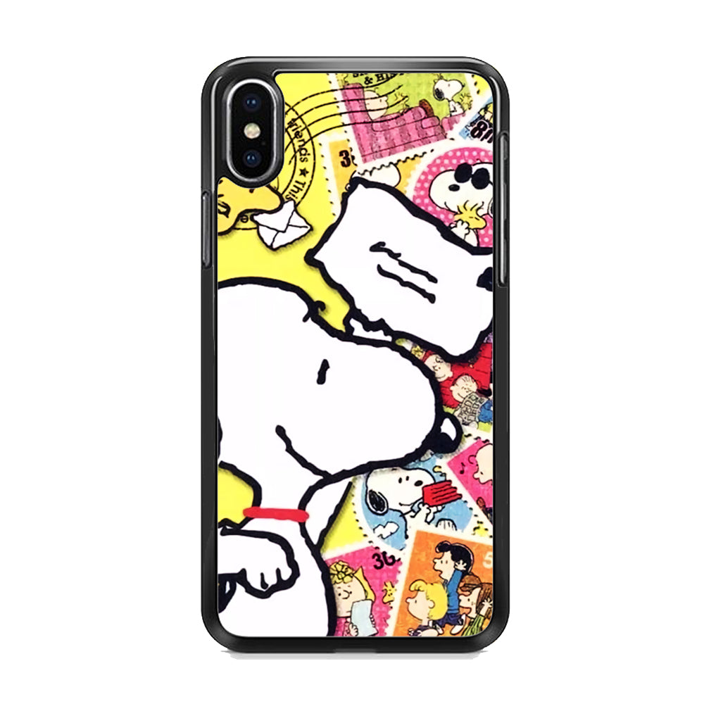 Snoopy Sending The Letter iPhone X Case