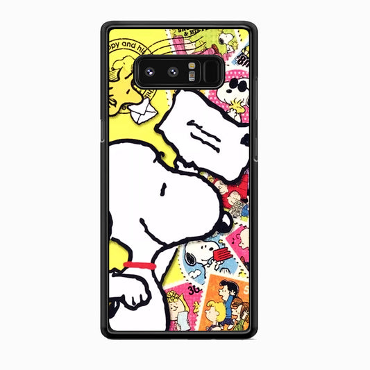 Snoopy Sending The Letter Samsung Galaxy Note 8 Case