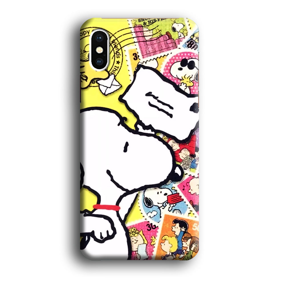 Snoopy Sending The Letter iPhone X Case