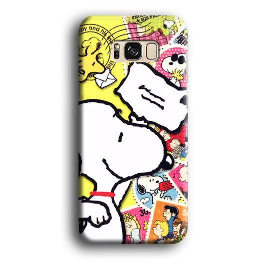 Snoopy Sending The Letter Samsung Galaxy S8 Case