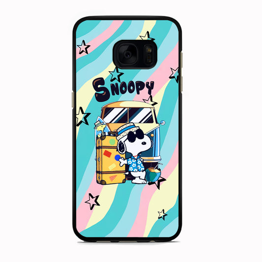 Snoopy Vacation Duty Samsung Galaxy S7 Edge Case
