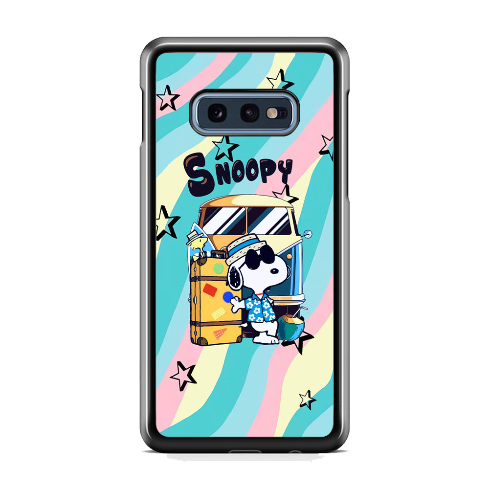 Snoopy Vacation Duty Samsung Galaxy S10E Case