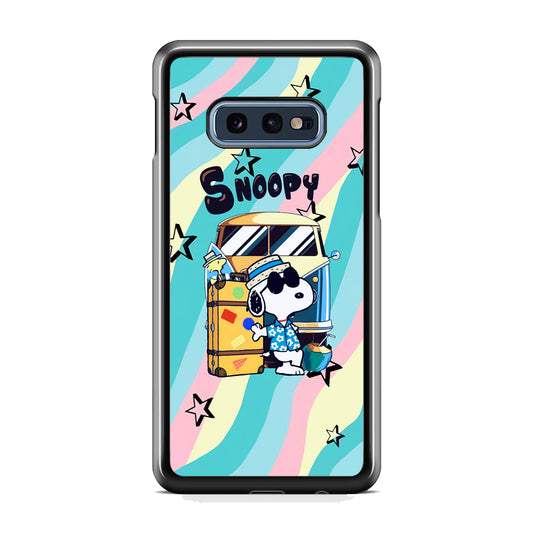 Snoopy Vacation Duty Samsung Galaxy S10E Case