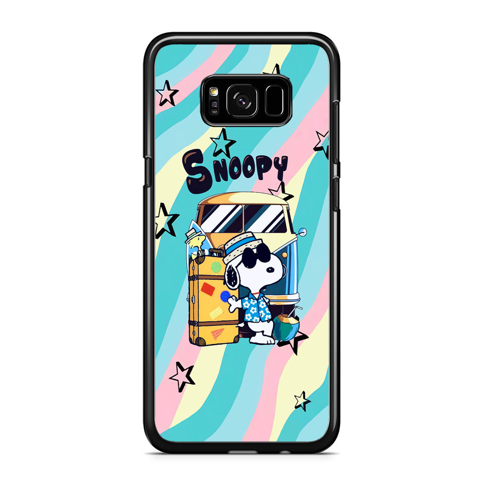 Snoopy Vacation Duty Samsung Galaxy S8 Case