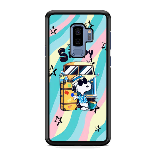 Snoopy Vacation Duty Samsung Galaxy S9 Plus Case