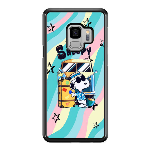 Snoopy Vacation Duty Samsung Galaxy S9 Case