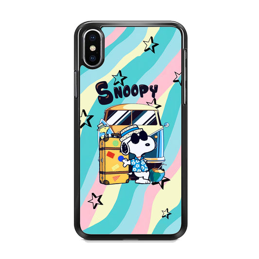Snoopy Vacation Duty iPhone XS MAX Case
