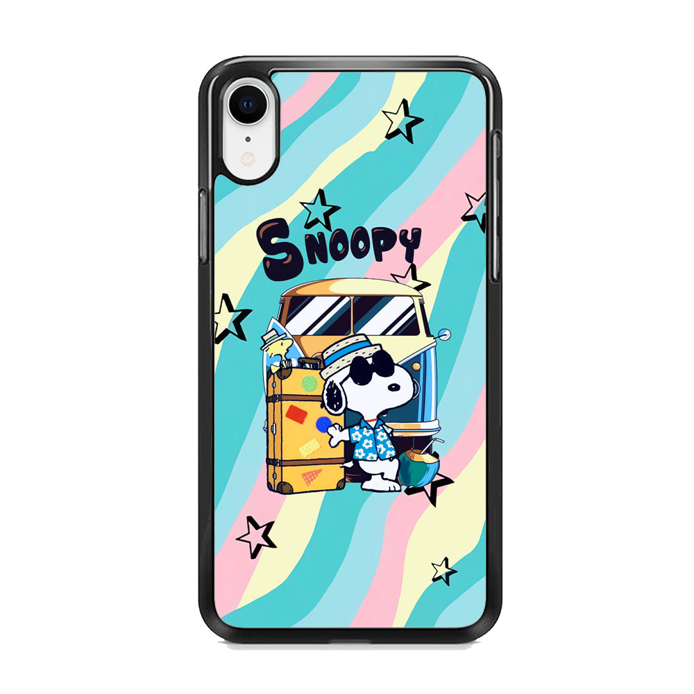Snoopy Vacation Duty iPhone XR Case