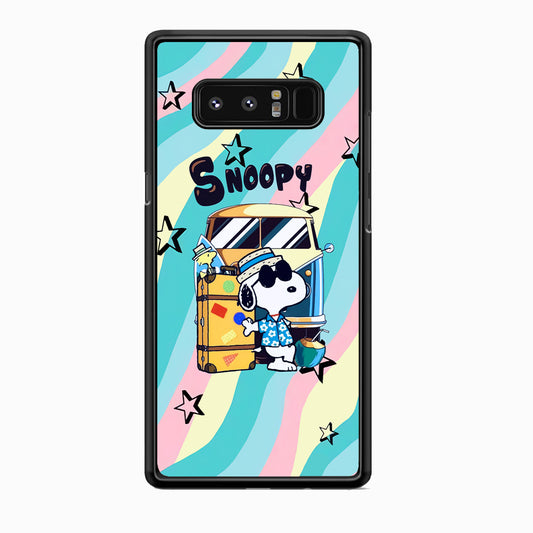 Snoopy Vacation Duty Samsung Galaxy Note 8 Case