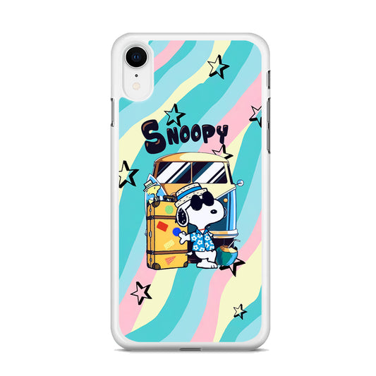 Snoopy Vacation Duty iPhone XR Case