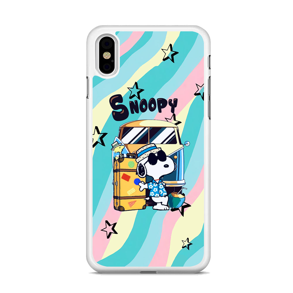 Snoopy Vacation Duty iPhone X Case