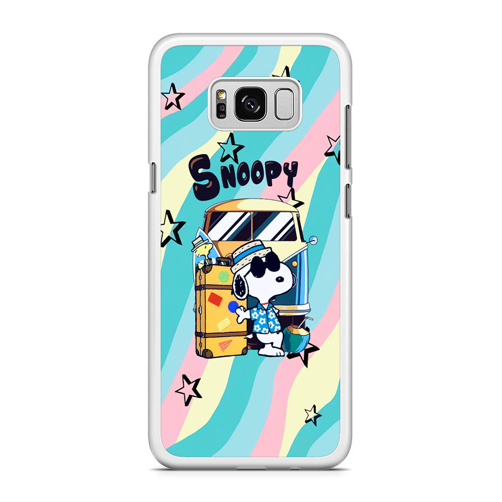 Snoopy Vacation Duty Samsung Galaxy S8 Case
