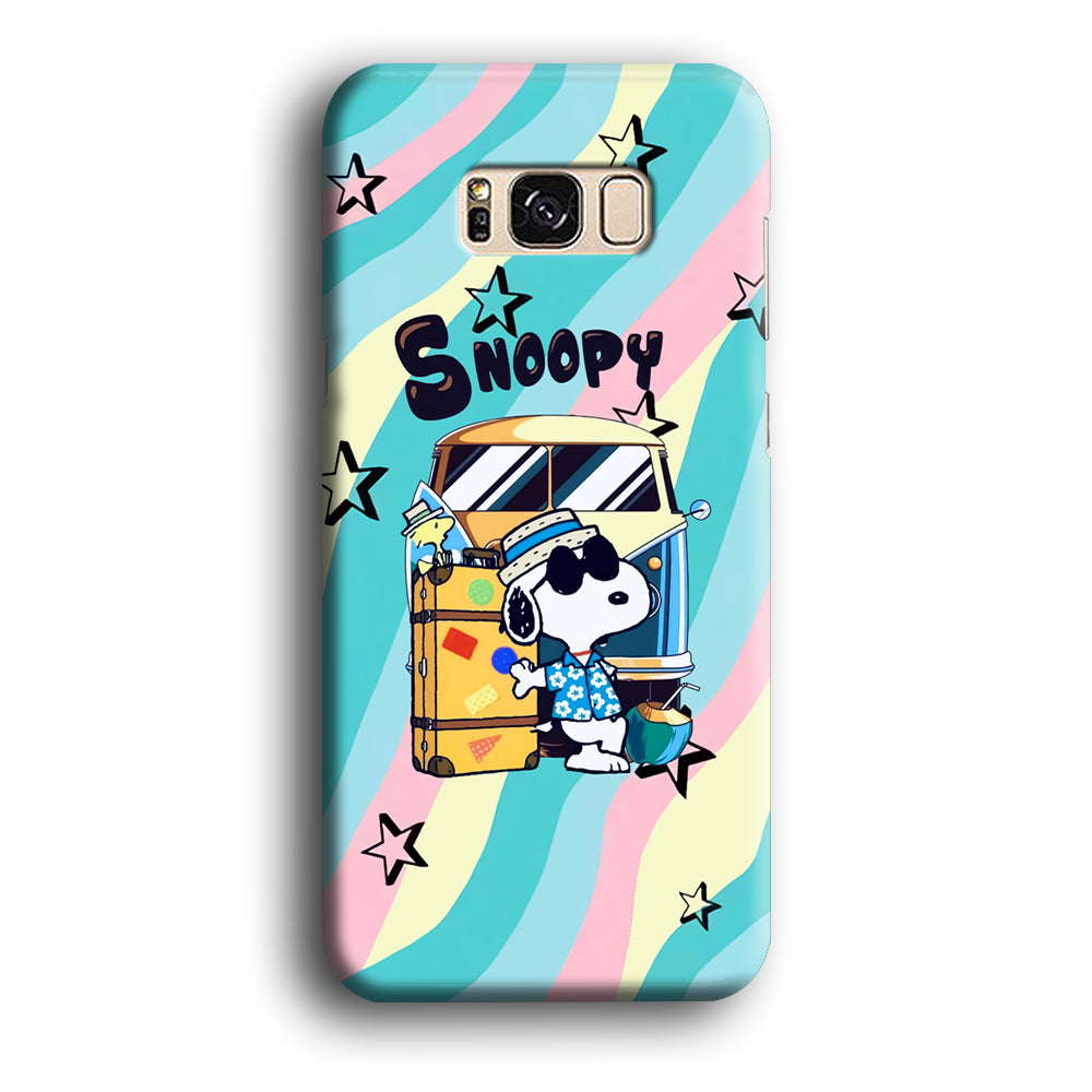 Snoopy Vacation Duty Samsung Galaxy S8 Case