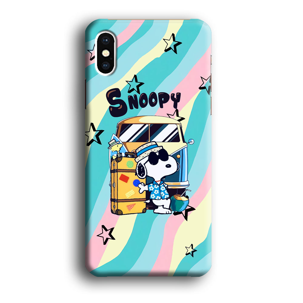 Snoopy Vacation Duty iPhone XS MAX Case