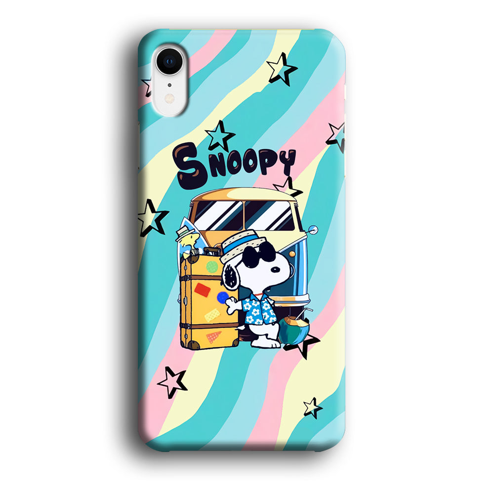 Snoopy Vacation Duty iPhone XR Case