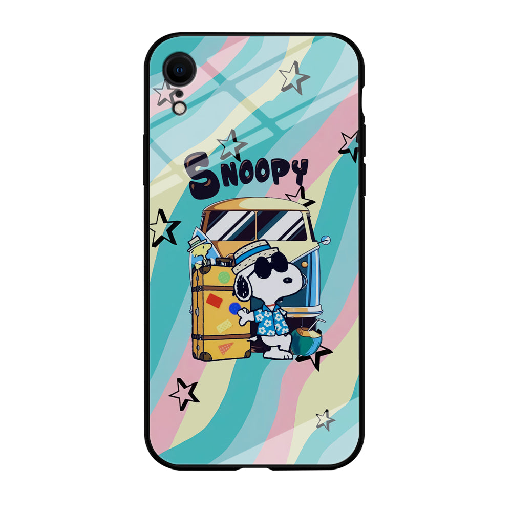 Snoopy Vacation Duty iPhone XR Case