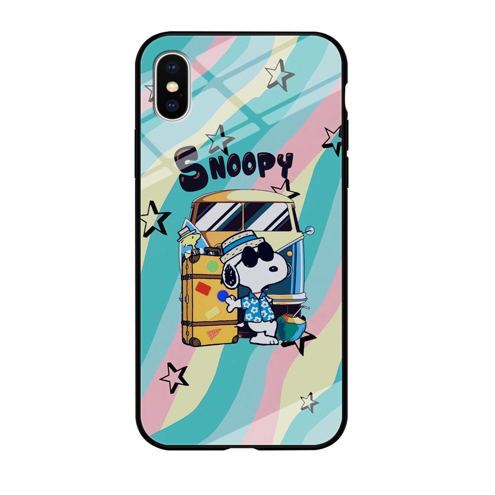 Snoopy Vacation Duty iPhone XS MAX Case