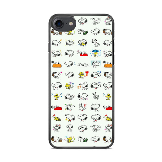 Snoopy White Emoji iPhone 8 Case
