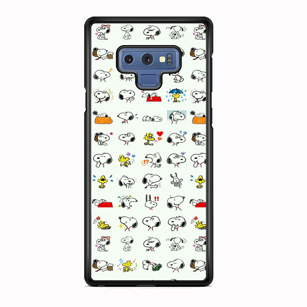 Snoopy White Emoji Samsung Galaxy Note 9 Case