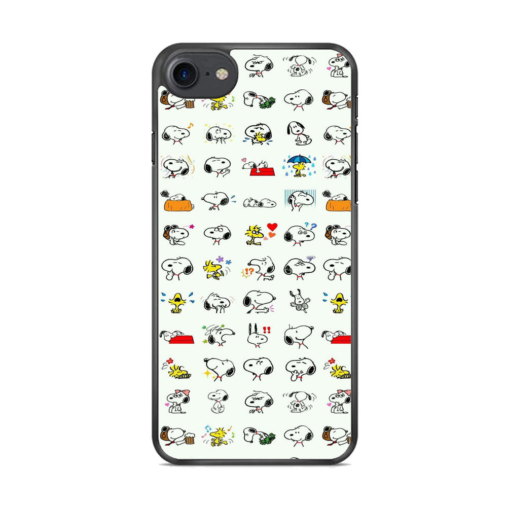 Snoopy White Emoji iPhone 7 Case