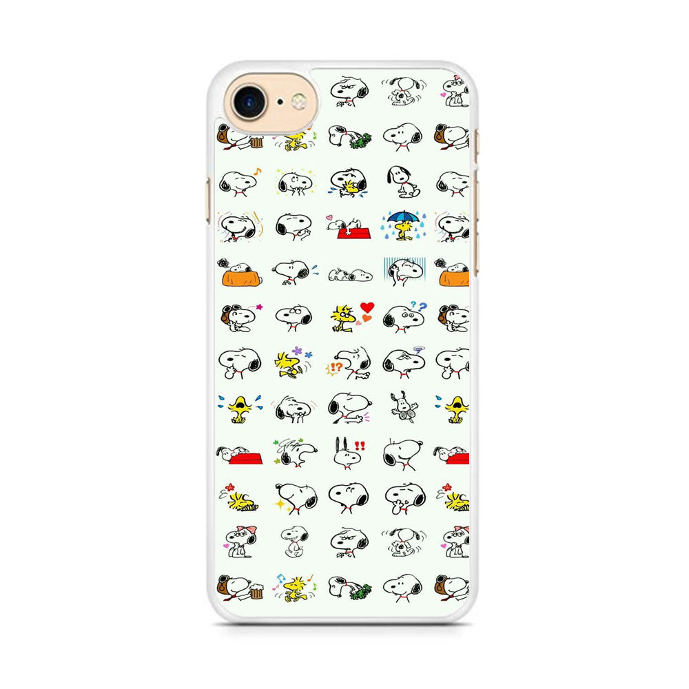 Snoopy White Emoji iPhone 7 Case