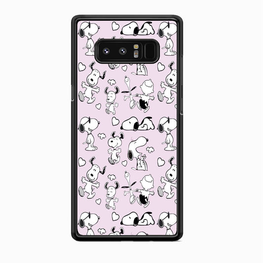 Snoopy and Charlie Happiness Samsung Galaxy Note 8 Case