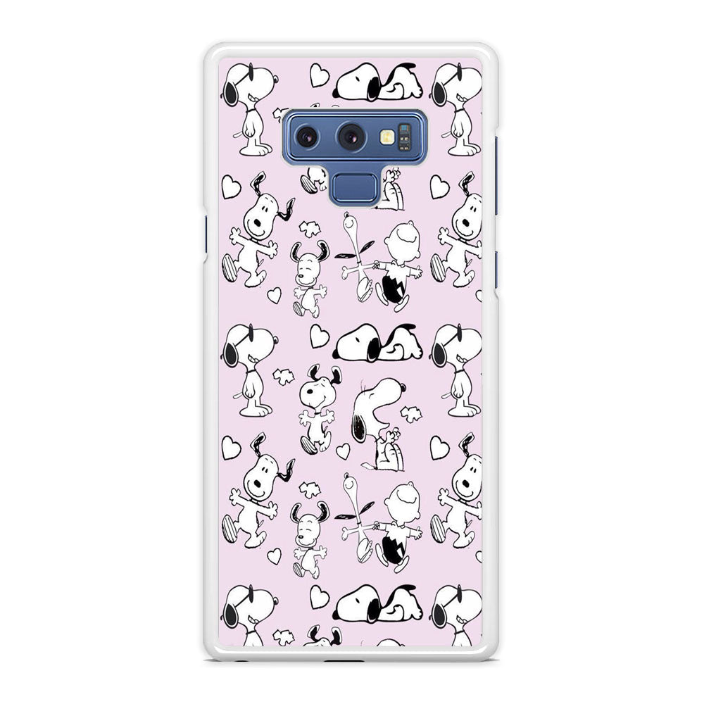 Snoopy and Charlie Happiness Samsung Galaxy Note 9 Case