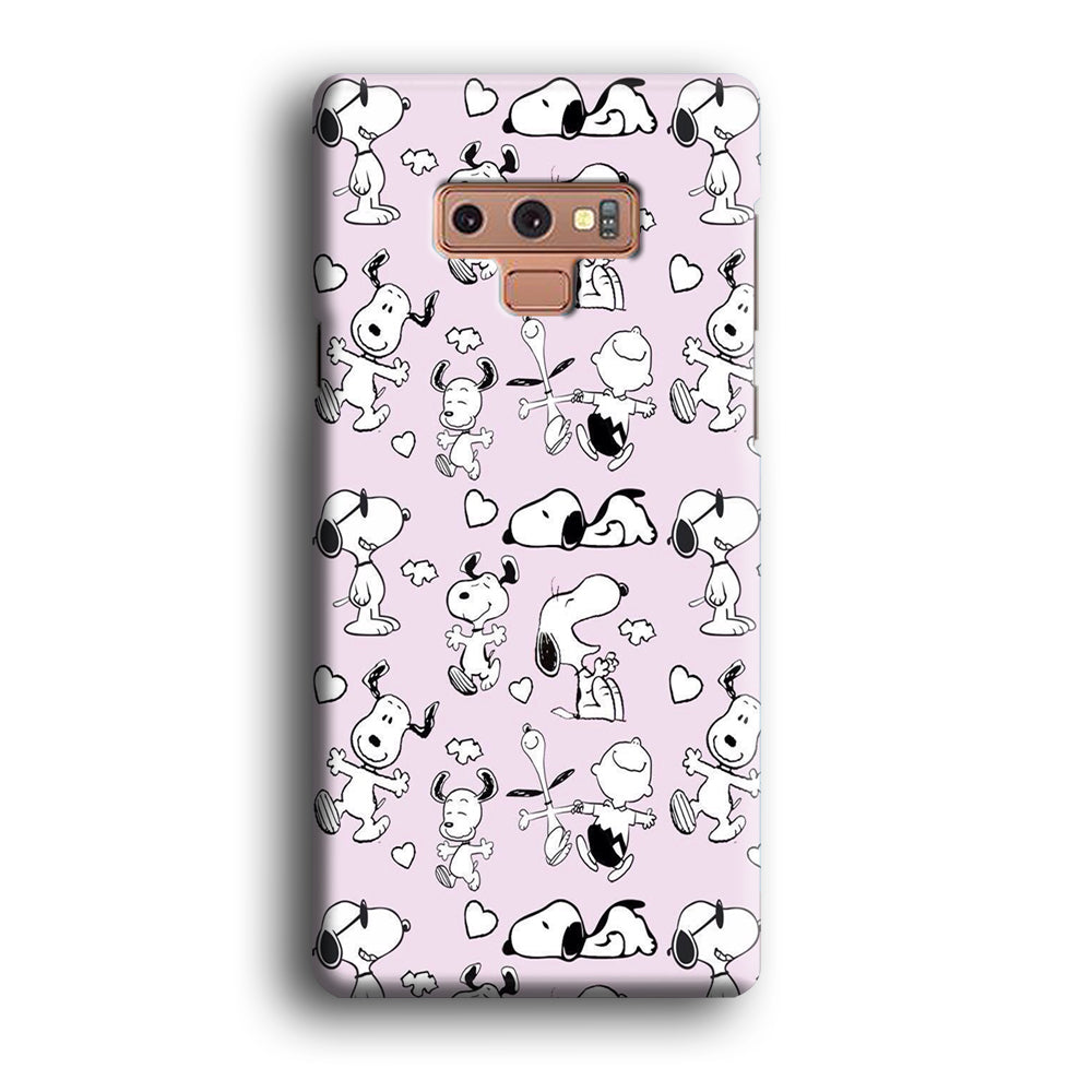 Snoopy and Charlie Happiness Samsung Galaxy Note 9 Case