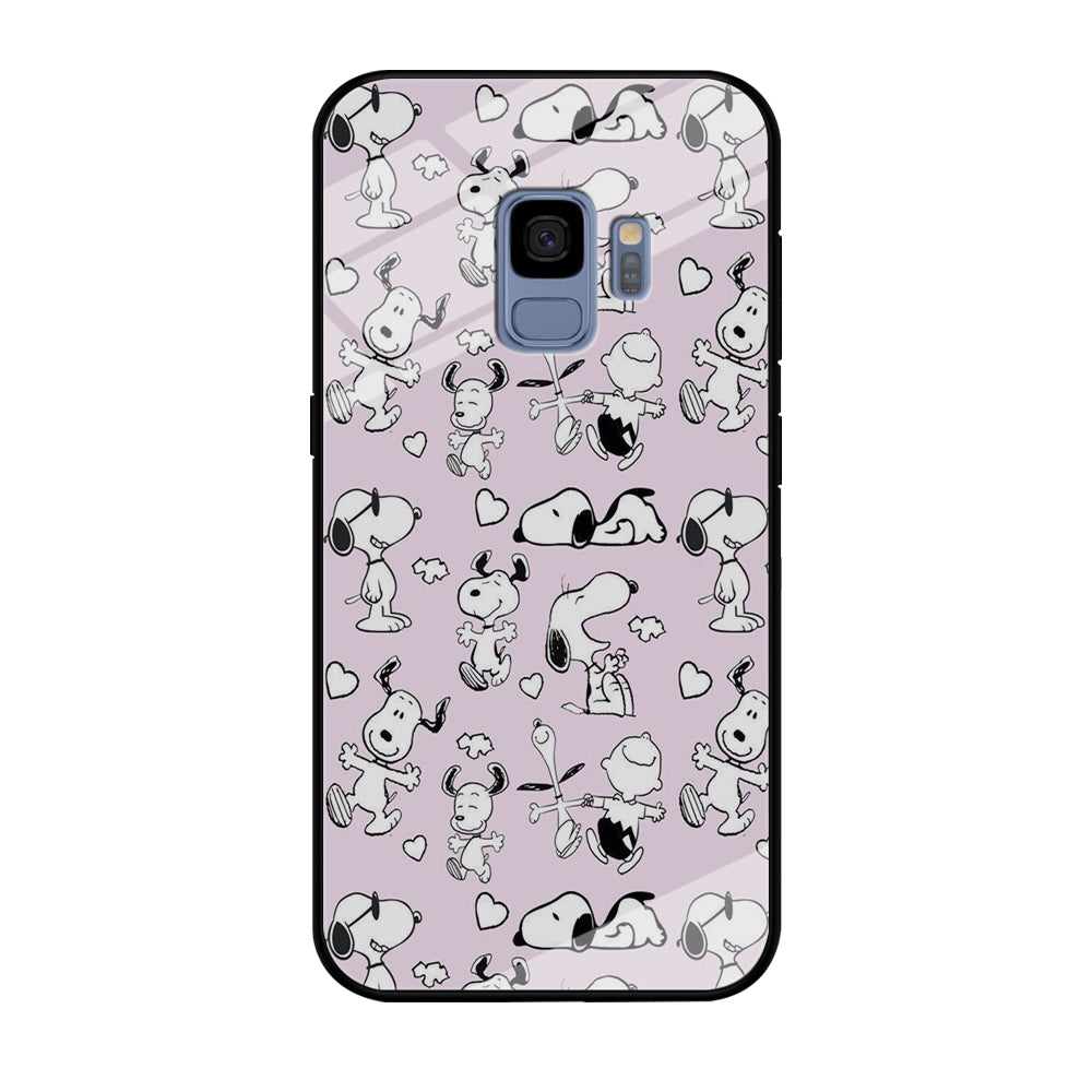 Snoopy and Charlie Happiness Samsung Galaxy S9 Case