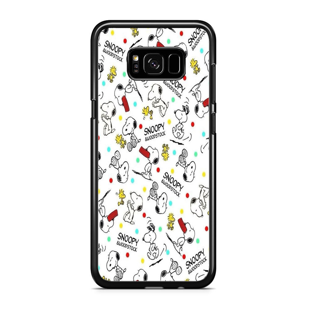 Snoopy and Woodstock Samsung Galaxy S8 Plus Case