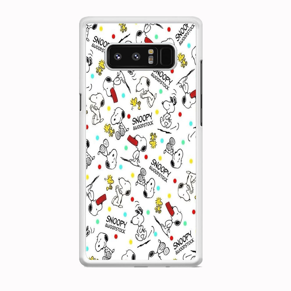 Snoopy and Woodstock Samsung Galaxy Note 8 Case