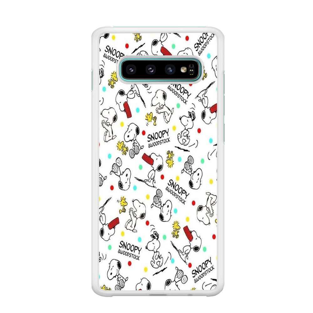 Snoopy and Woodstock Samsung Galaxy S10 Plus Case