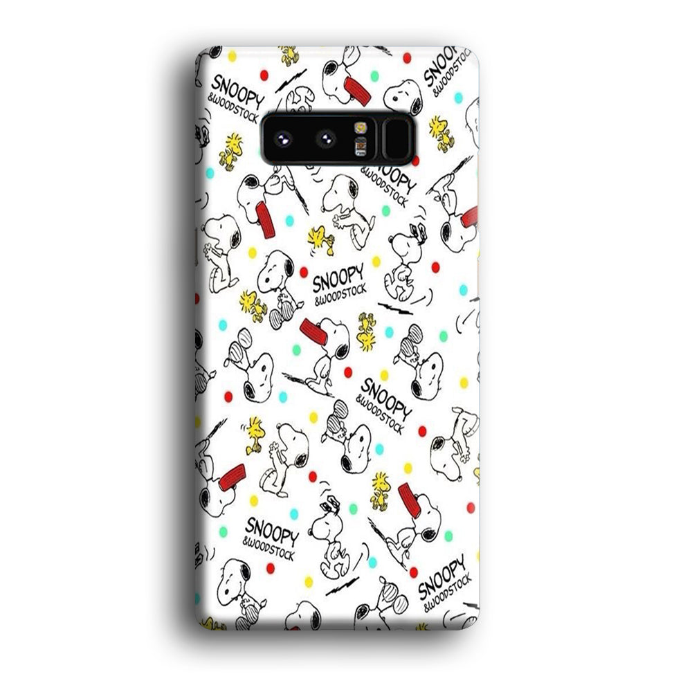 Snoopy and Woodstock Samsung Galaxy Note 8 Case